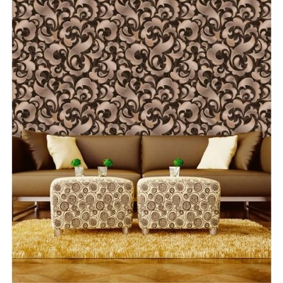 DIMEX ART Луксозна флизелинова тапета кафяв ретро орнамент