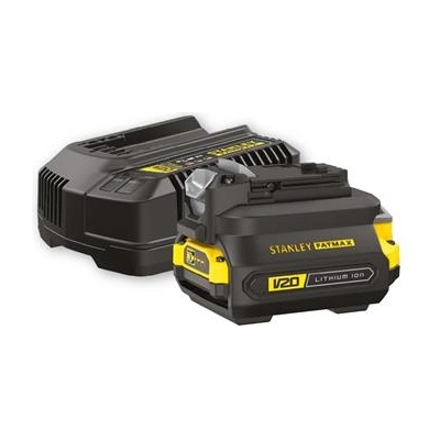 STANLEY Стартов комплект STANLEY V20 (адаптер, 2.0Ah батерия, 2A зарядно) SFMCB121D1 (SFMCB121D1)