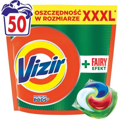 Vizir Platinum PODS Fairy Effect Kapsle na praní 50 PD
