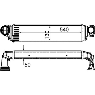 Chladič plniaceho vzduchu MAHLE ORIGINAL CI 425 000S (CI425000S)