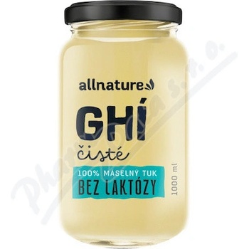 Allnature Ghí Čisté maslový tuk bez laktózy 1 l