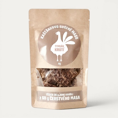 Kaštánkovo sušené maso Sušené krůtí maso tymián 50 g