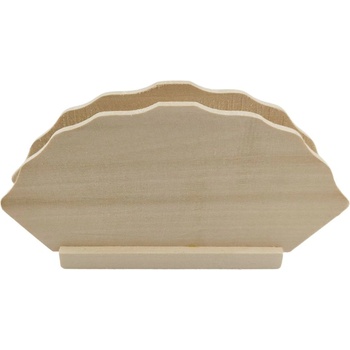 ДЪРВЕН САЛФЕТНИК НА БЯЛО