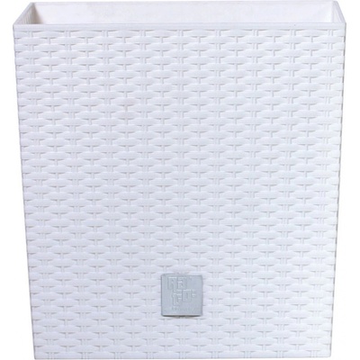 Prosperplast Kvetináč s vkladom Rato Low 22,5 cm biely