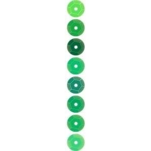 TITANUM Sequins 7mm 8 colors x 2.5g green