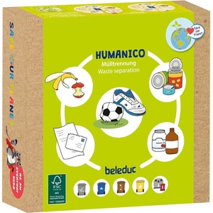 Beleduc Дървена пъзел игра от 30 части Beleduc - Разделяне на отпадъци (BEL11558) - ozone