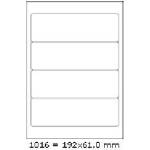 CDRmarket Самозалепващи етикети 192 x 61 mm, 4 етикета, A4, 100 листа (R0ECO.1016A)