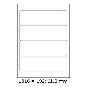 CDRmarket Самозалепващи етикети 192 x 61 mm, 4 етикета, A4, 100 листа (R0ECO.1016A)