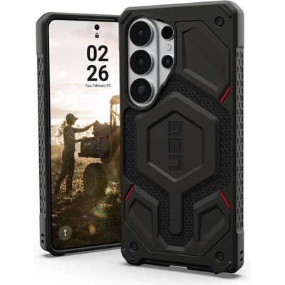 Urban Armor Gear Magsafe Противоударен Калъф за Samsung S26 Ultra, UAG Monarch Pro Kevlar Case, Черен (214513113940)