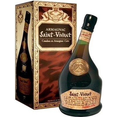 Saint Vivant XXX Armagnac 40% 0,7 l (karton) – Zboží Dáma