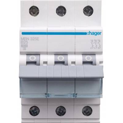 Hager jistič 3P B 25A 6kA AC MBN325E