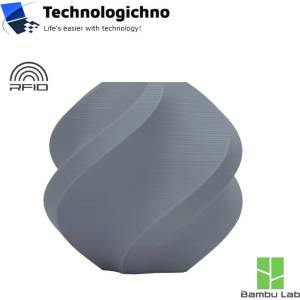 Bambu Lab PLA Matte Bambu Ash Gray Refill No Spool (A01-D3-1.75-1000-SPLFREE)