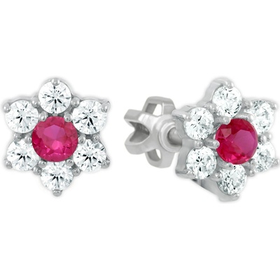 Soliter Kvetinové kôstkové náušnice so zirkónmi 239 001 00145 0700700