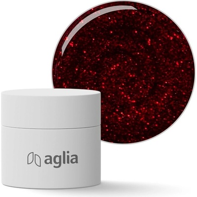 Aglia barevný Uv gel daek red gliter 5 ml