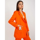 Lakerta dámské Oversize sako s nášivkami LK-MA-509239.40P oranžové