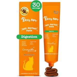 Zesty Paws Anti-Hairball Paste (75 g) - функционална хранителна добавка за котки за подпомагане на х (54107)
