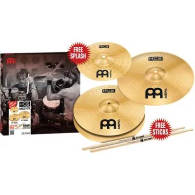 Meinl HCS1314+10S-сет чинели-13'HH+14"crush+free 10"splash+палки от MusicShop