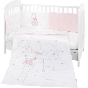 KikkaBoo Бебешки спален комплект 2 части EU style 60/120 Hippo Dreams (41101020105) - salemax