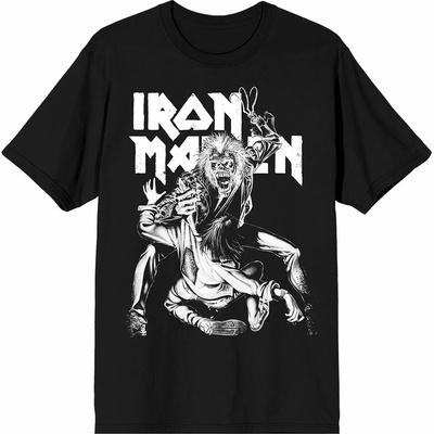 Iron Maiden tričko No Prayer Claw Crop čierna