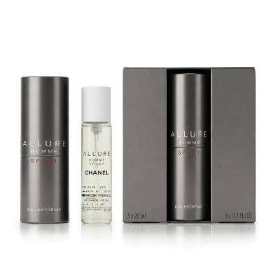Allure Homme Sport Eau Extreme Eau de Toilette за мъже Впръскване със завъртане 3x20 ml