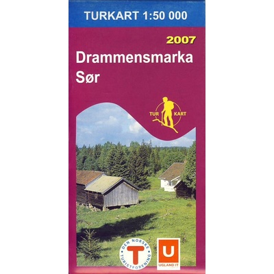 mapa Drammensmarka south 1:50 t.