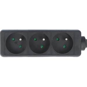 Lanberg power strip 3m, 3 sockets, french quality-grade copper cable, black (PS0-03E-0300-BK)