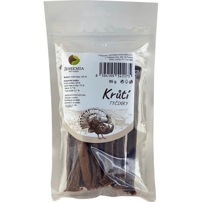 BOHEMIA PET FOOD BOHEMIA Krůtí tyčinky 85 g