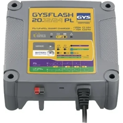 GYS Зарядно устройство за акумулатор gys gysflash 20.12/24 pl/ 12-24v (026049)