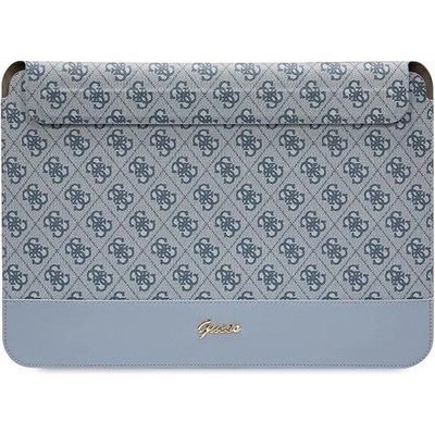 Guess pouzdro na laptop 14" modré 4G pruh s kovovým logem GUCS14PS4SGB