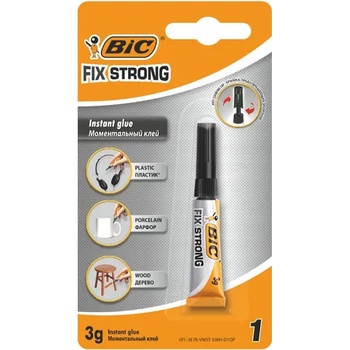 Image 1 of BIC МОМЕНТНО ЛЕПИЛО 3 гр. fix strong 1 бр. bic (9020853,9020854)