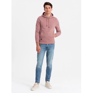 Ombre Clothing Мъжки памучен суитчър BASIC с качулка Ombre Clothing Ombre Clothing | Rozov | МЪЖЕ | S