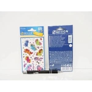 Zdesign Glitter stickers - Ponytays/Unirozce