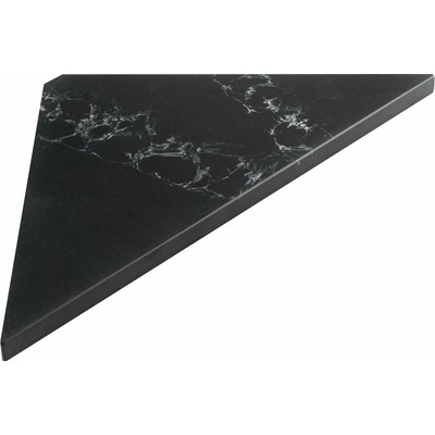 SAPHO AE200-0598 Abeline rohová polica rockstone 20 x 20 cm, black attica