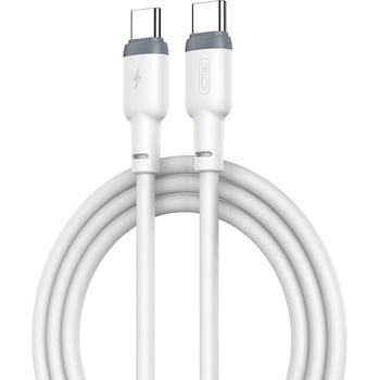 XO Кабел за зареждане nb208b, pd usb-c - usb-c, 1.0 м, 60w, бял - xo