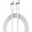 XO Кабел за зареждане nb208b, pd usb-c - usb-c, 1.0 м, 60w, бял - xo