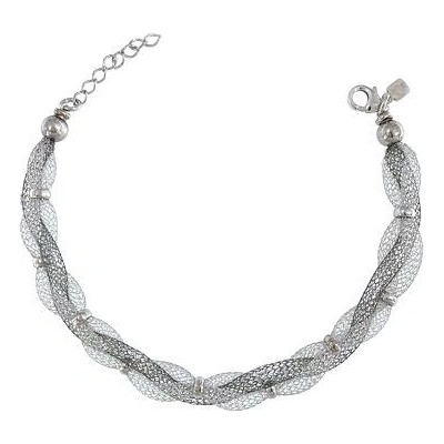 Infinitysilver Luxusní stříbrný náramek síťovina 22141422