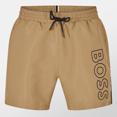 HUGO BOSS Бански гащета Boss Mens BOSS Swim Shorts with Logo Detail (Stormfish) - Camel/Black 260