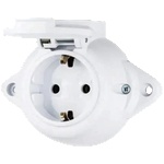 ELMARK Antique КОНТАКТ С КАПАК 16А 250v ip44 БЯЛ (190206)