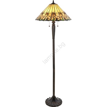 Endon Lighting 64192 - Подова лампа Tiffany JAMELIA 2xE27/60W/230V диаметър 50 см (EN0306)
