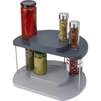 Joseph Joseph Органайзер за кухненски шкафове CUPBOARDSTORE 85196, сив, 2 нива, въртящ се, Joseph Joseph (JS85196)