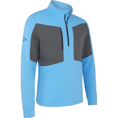 Callaway Aquapel 1/2 Zip Mixed Media golfová mikina modrá/šedá vel. S