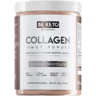 BeKeto Keto Collagen + MCT Powder [300 грама] Натурален Шоколад