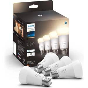 Philips White E27 Pack of 4 929001821625