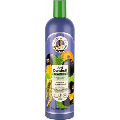 Mama Pharmelia Šampón proti lupinám s brezou a čiernou ríbezľou 500 ml