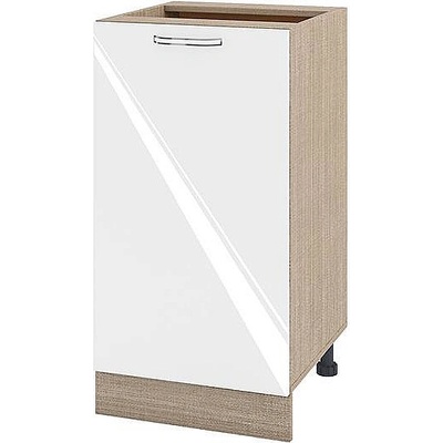 ИРИМ Долен кухненски шкаф Сити МФ-Бяло гланц-05-28 45 см