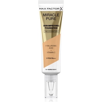 Max Factor Miracle Pure Skin dlouhotrvající make-up SPF30 44 Warm Ivory 30 ml