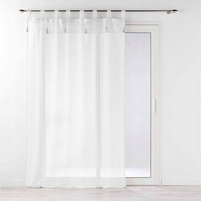 Douceur d`Interieur Vnitřní závěs s ozdobnými bambulkami DALILA, 140 x 240 cm