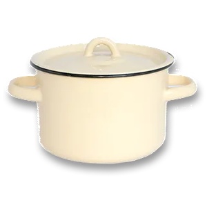 Сталь Эмаль Р-Тенджера 7lt. Ø25см. БЕЗ ДЕКОР (2c18) (012999)