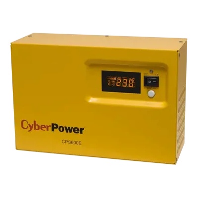CyberPower Инвертор 600VA/420W, 170-270 Vac, 12 Vdc, 1x Schuko, AVR, синусоидален изход до 40% натоварване; работи с външни батерии; CPS600E (CPS600E)