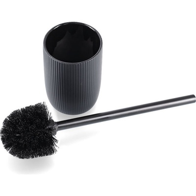 Zeller WC kartáč s keramickou nádobou 10 cm černý